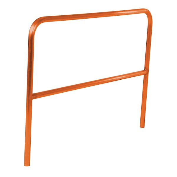 STEEL PIPE SAFETY RAILING 60 IN LENGTH ORANGE
